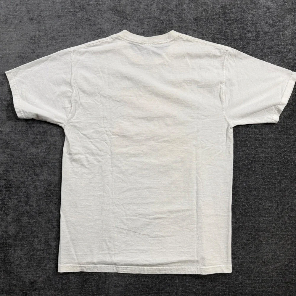 1K01 Clothing Stay Cool Graphic TShirt Mens Medium White Cotton Retro Streetwear
